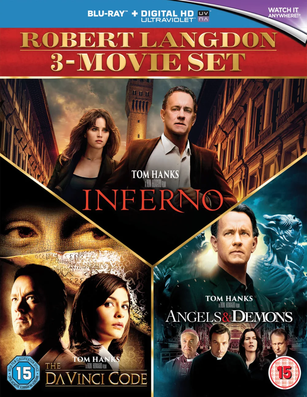 Inferno, Angels & Demons & The Da Vinci Code Boxset Bild 1