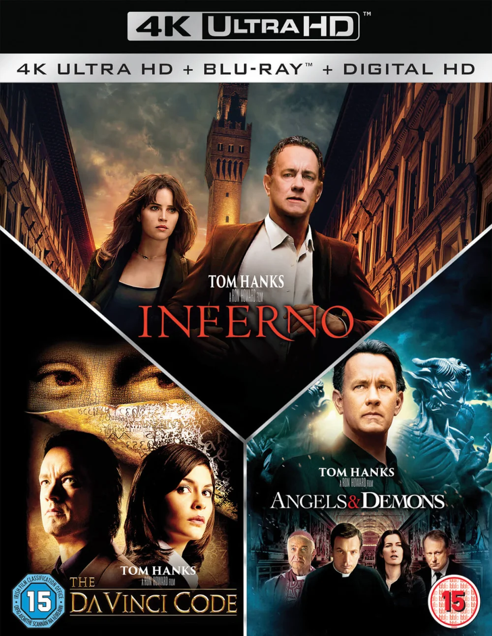 Inferno, Illuminati & The Da Vinci Code – Sakrileg 4K Ultra HD Boxset (7 Discs Set) Bild 1