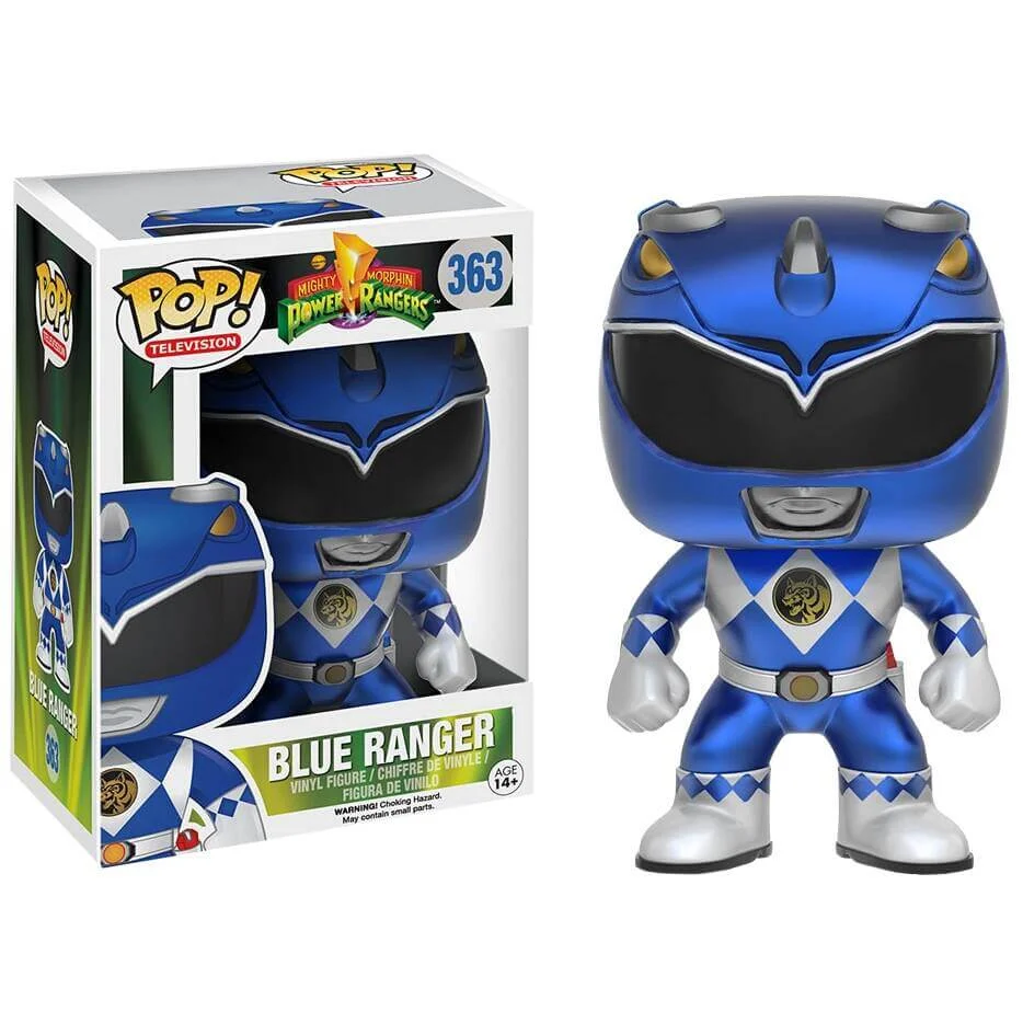 Power Rangers Metallic Blue Ranger Pop! Vinyl Figur Bild 1
