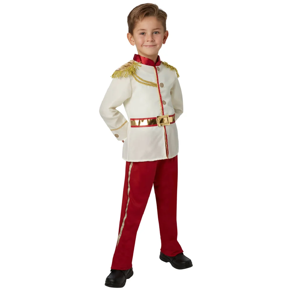 Disney Boys' Prince Charming Fancy Dress Costume - S - Cream/Red Bild 1