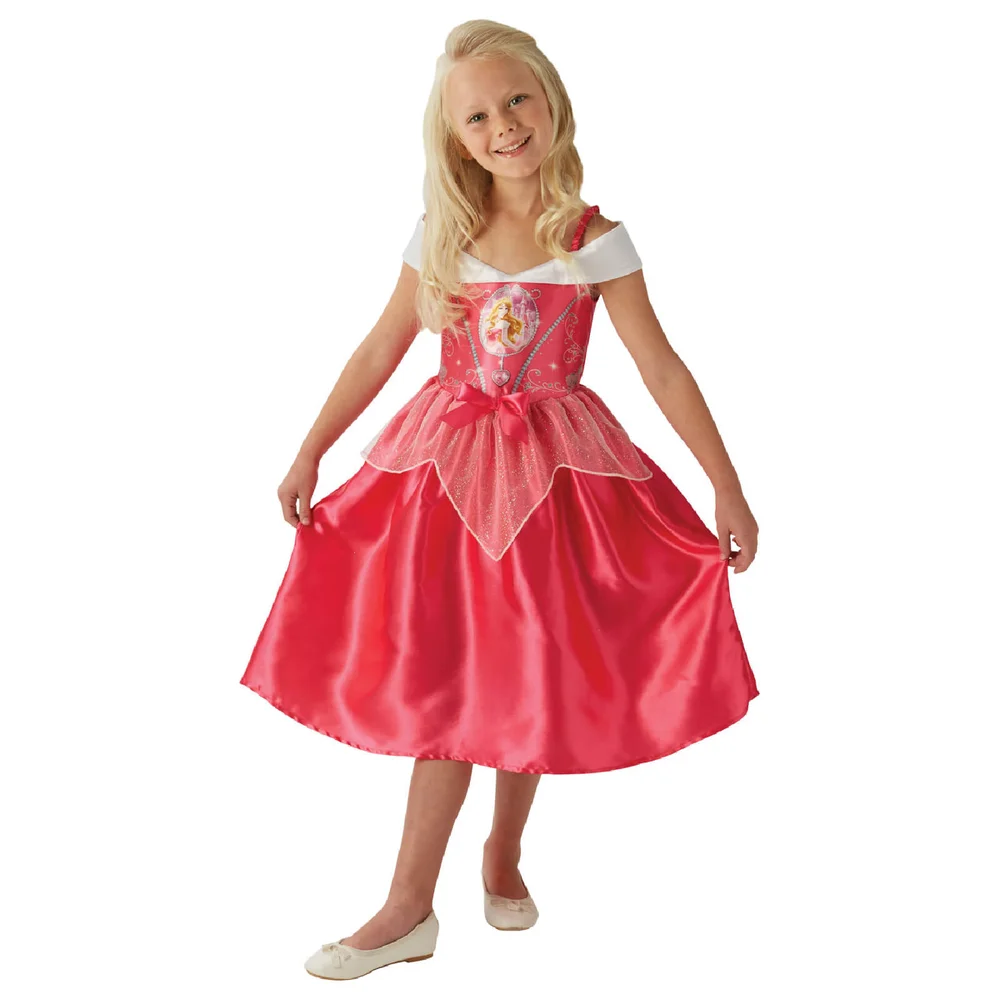Disney Girls' Sleeping Beauty Fancy Dress Costume - S - Rosa Bild 1