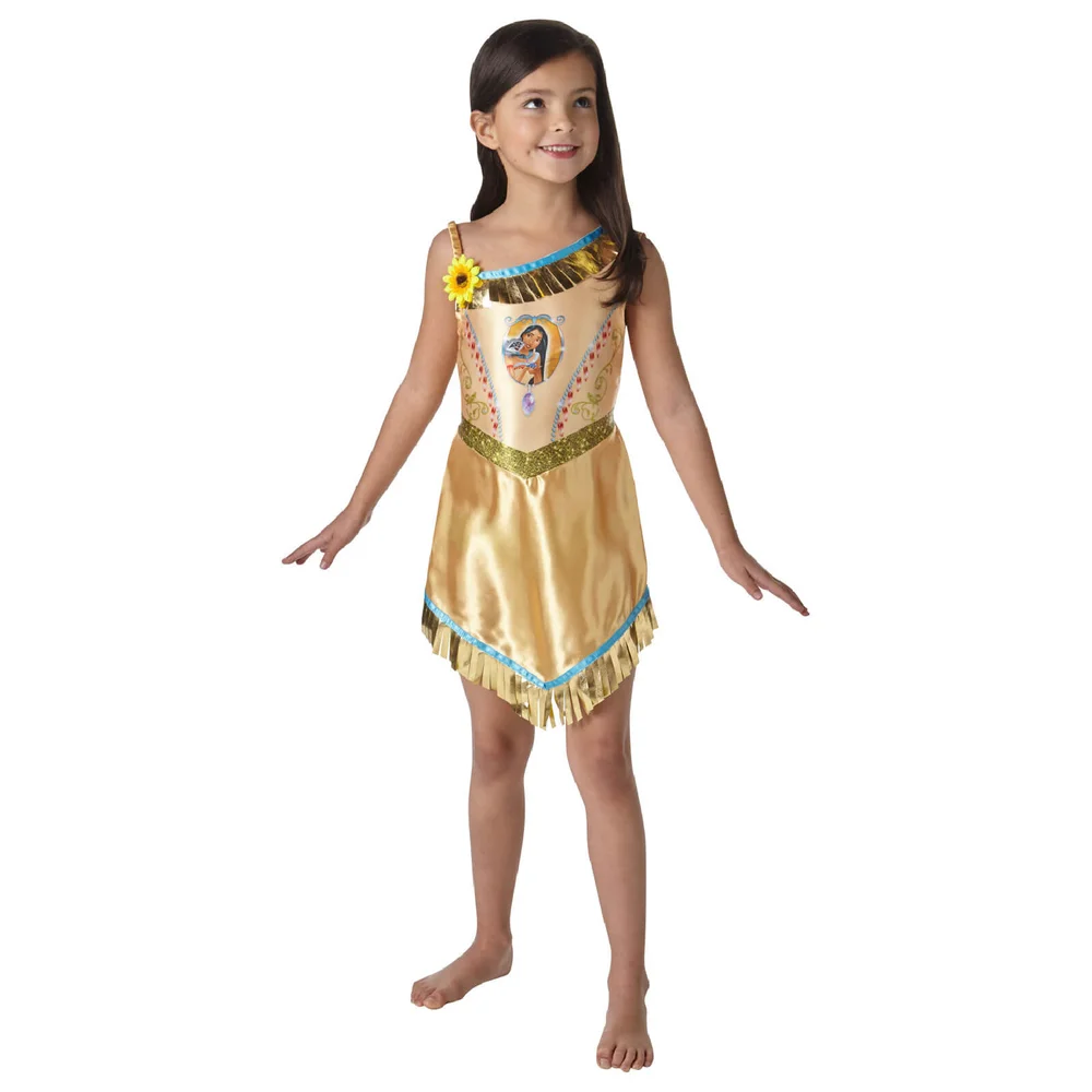 Disney Girls' Pocahontas Fancy Dress Costume - S - Gold Bild 1