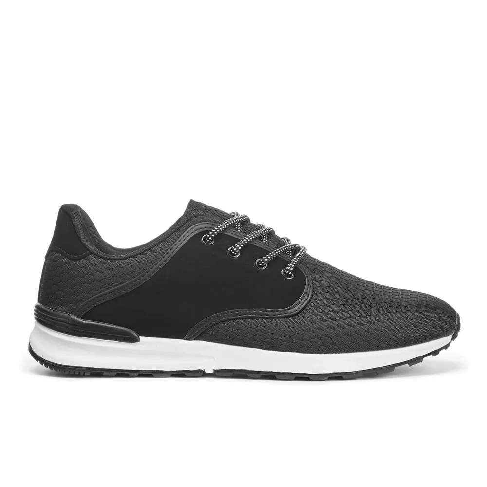 Brave Soul Men's Breckham Trainers - Black - UK 6 - Schwarz Bild 1