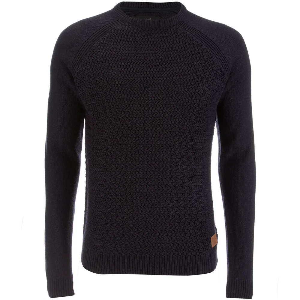 Threadbare Men's Chartwell Raglan Jumper - Navy - S - Marineblau Bild 1