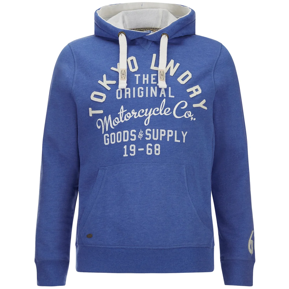 Tokyo Laundry Men's Harlem Peaks Hoody - Cornflower Blue Marl - S - Blau Bild 1