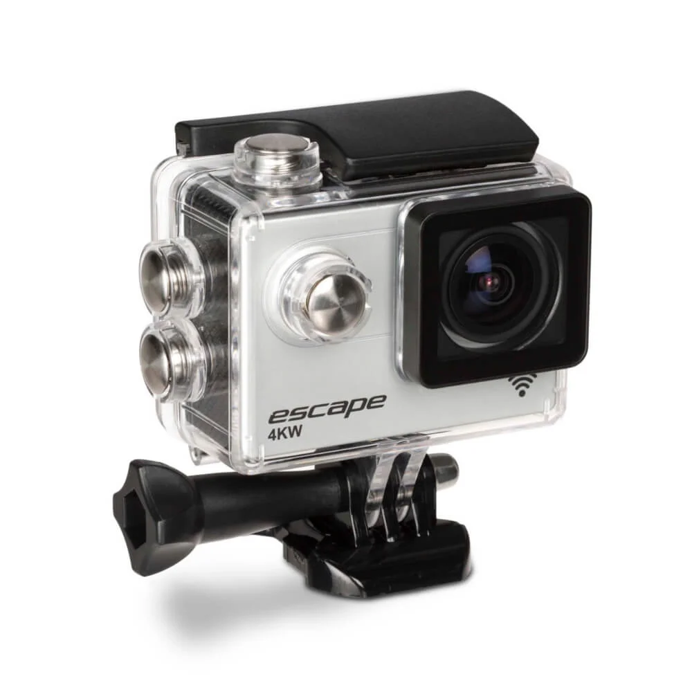 Kitvision Escape Waterproof Wi-Fi 4K Action Camera with Mounting Accessories - Silver Bild 1