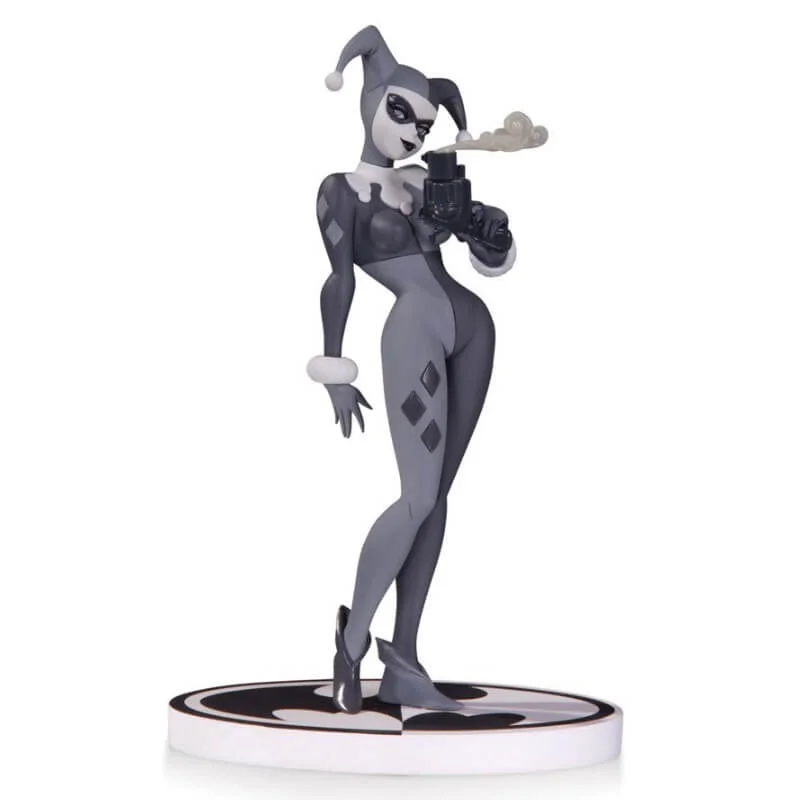 DC Dekofigur Harley Quinn schwarzweiß Bild 1