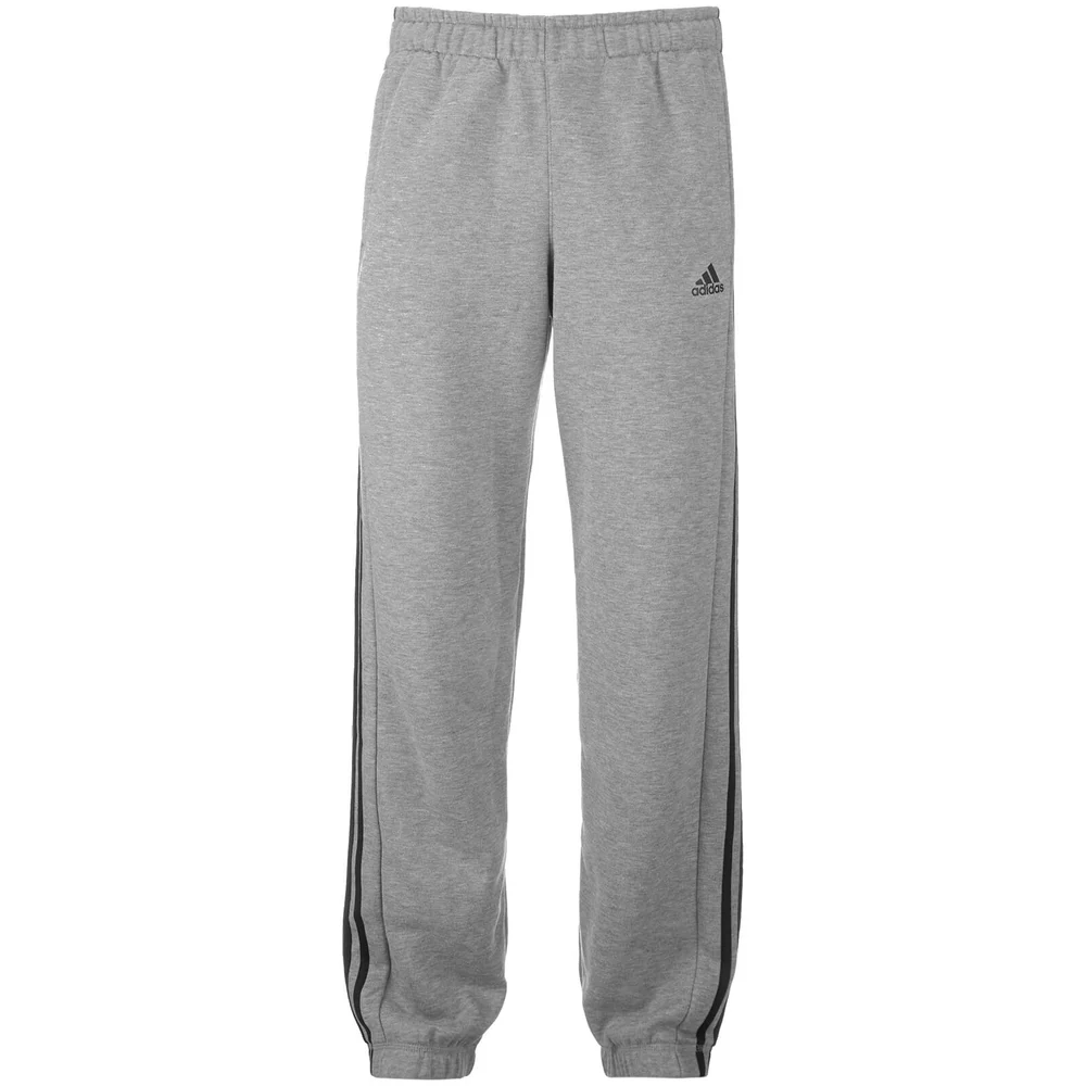 adidas Men's Essential 3 Stripe Sweatpants - Grey - S - Grau Bild 1