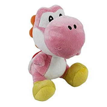 Super Mario 6" Pink Yoshi Plush Bild 1