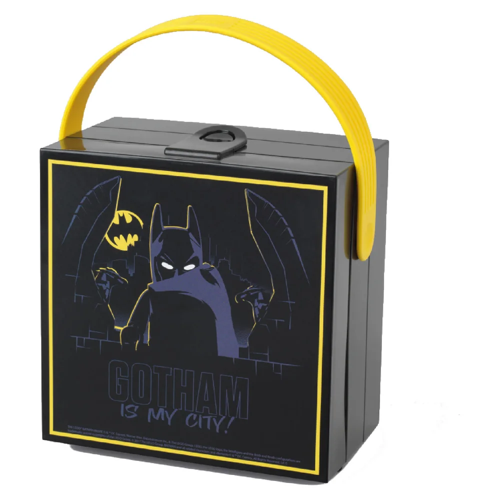 LEGO Batman Lunch Box mit Griff - Schwarz Bild 1