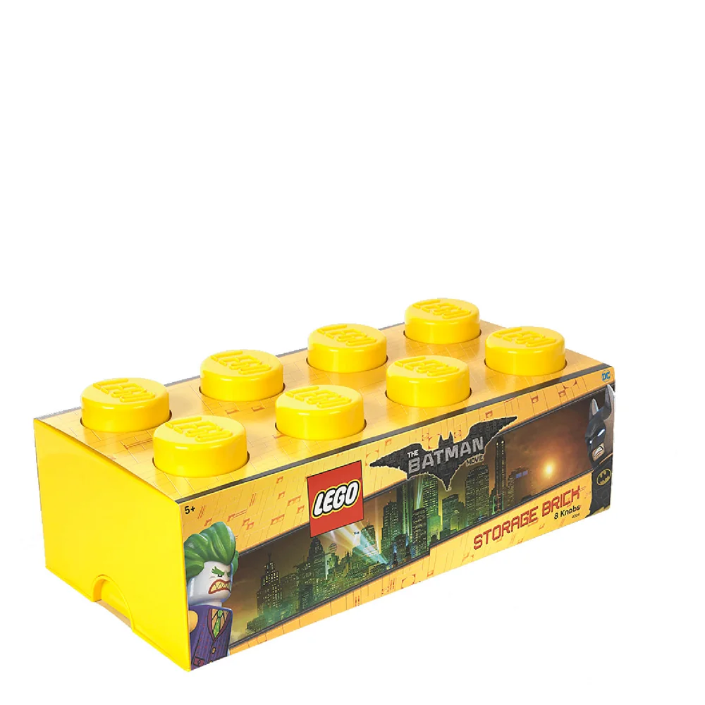 LEGO Batman Storage Brick 8 - Bright Yellow Bild 1
