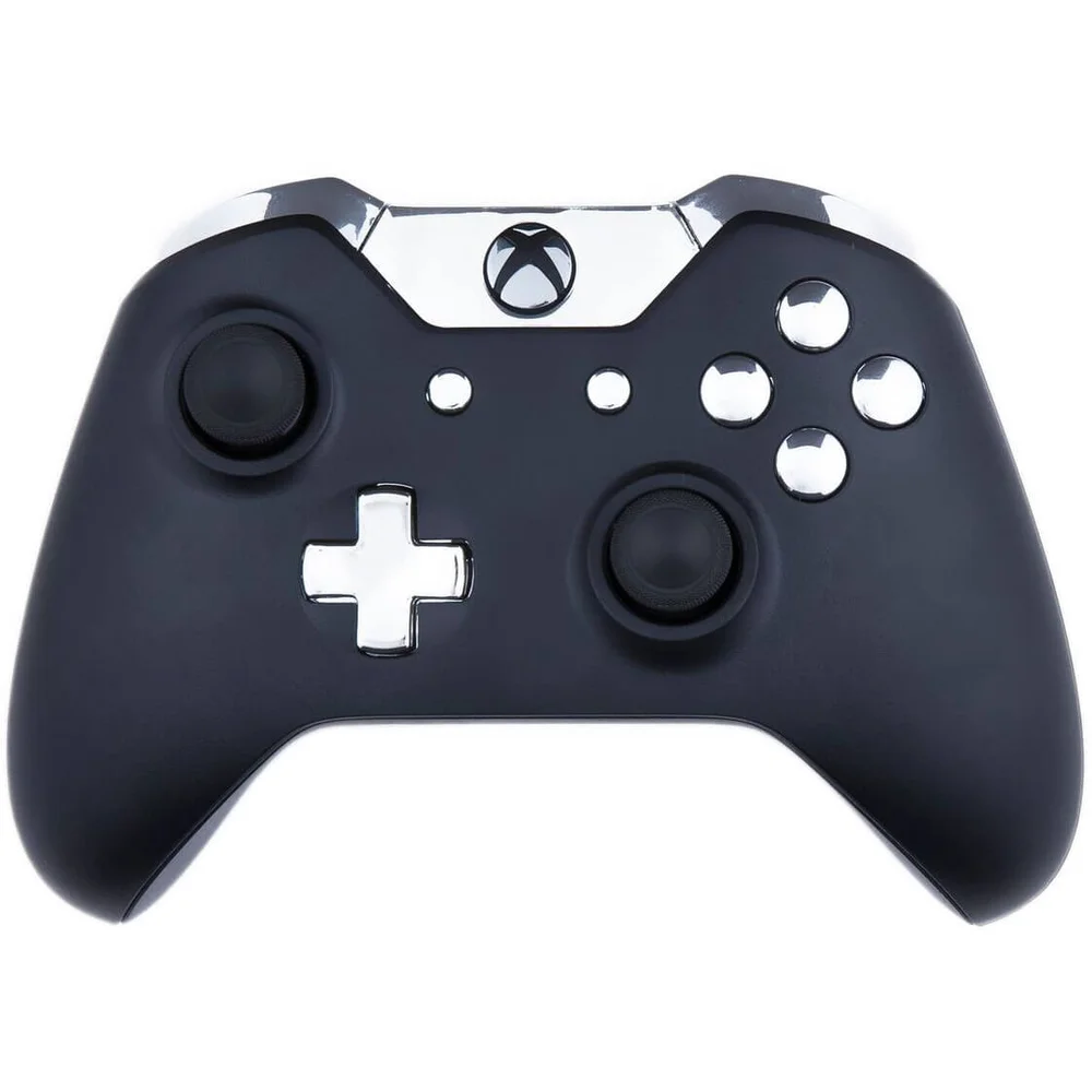 Custom Controllers Xbox One Controller - Matte Black & Chrome Silver Bild 1