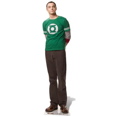 The Big Bang Theory Dr. Sheldon Cooper Lebensgröße Ausschnitt Bild 1