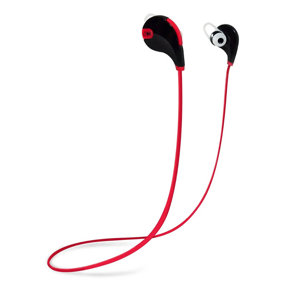 Axess Rechargeable Bluetooth Earphones (Hands Free Calls) - Red Bild 1