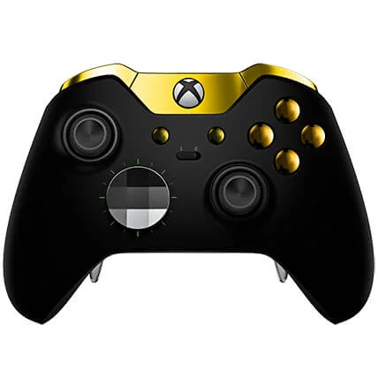 Custom Controllers Xbox One Elite Controller - Matte Black & Gold Bild 1