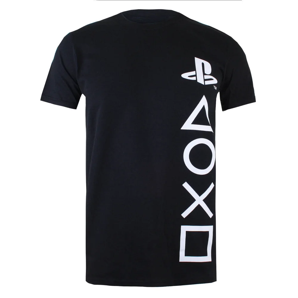 PlayStation Symbols Männer T-Shirt - Schwarz - S - Schwarz Bild 1