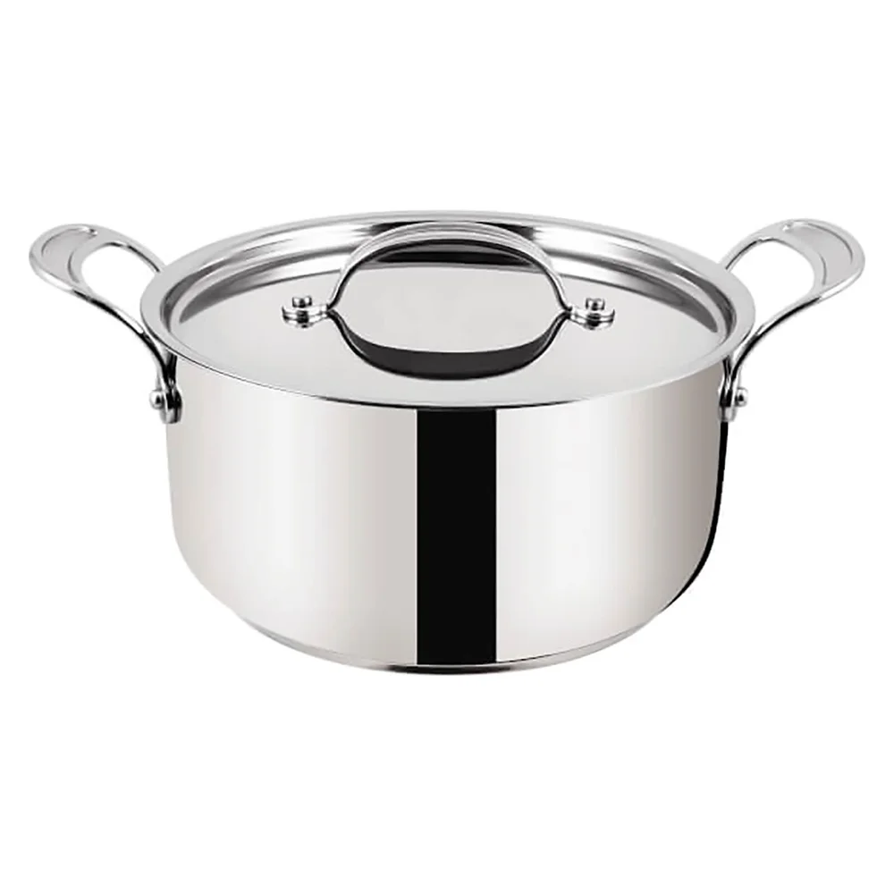 Jamie Oliver by Tefal H8044644 24cm Stainless Steel Non-Stick Stewpot With Lid - 24cm Bild 1