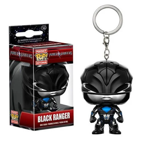 Power Rangers Movie Schwarzer Ranger Pocket Pop! Schlüsselanhänger Bild 1