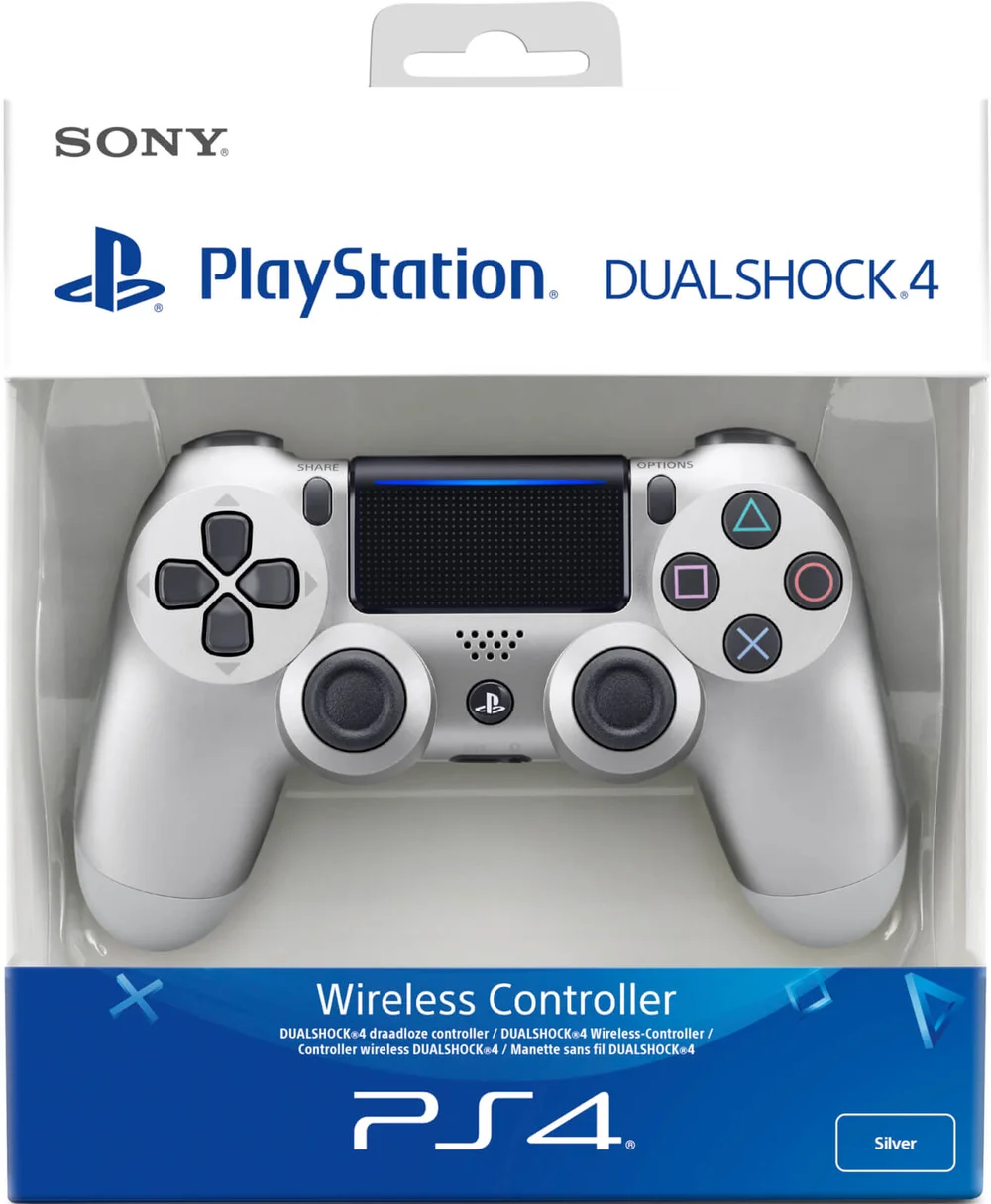 Sony PlayStation 4 DualShock 4 V2 Silver Bild 1