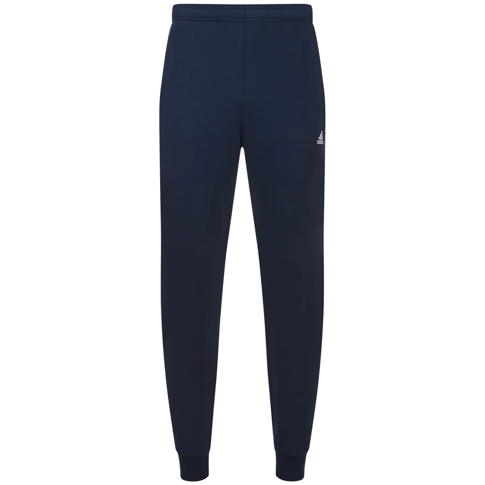 adidas Men's Essential Logo Cuffed Fleece Sweatpants - Navy - S - Blau Bild 1