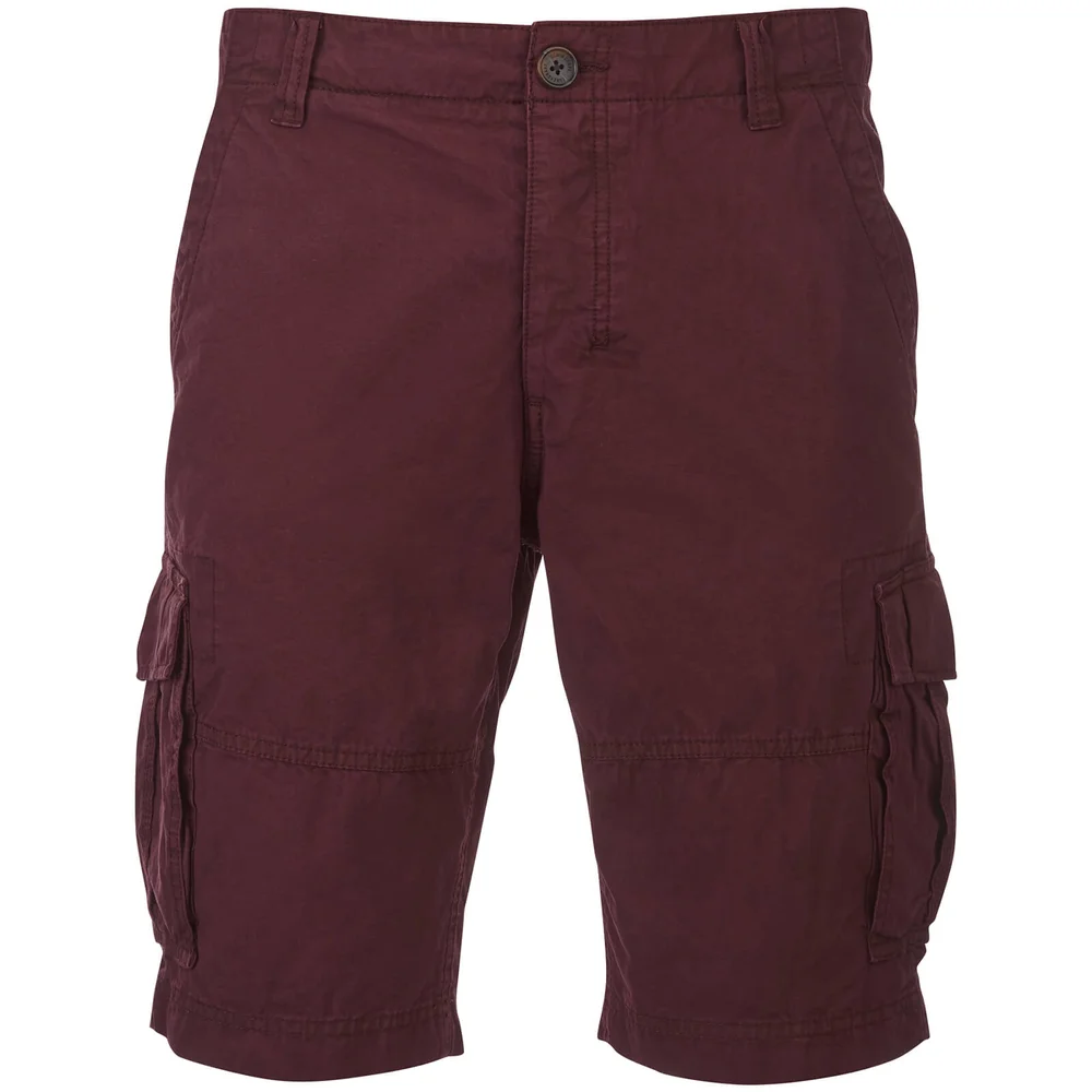 Threadbare Men's Hulk Cargo Shorts - Burgundy - W30 - Bordeauxrot Bild 1