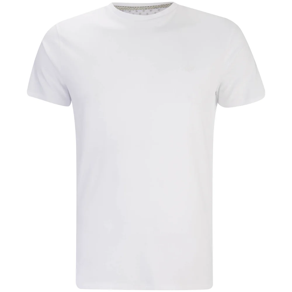 Threadbare Men's William Crew Neck T-Shirt - White - S - Weiß Bild 1