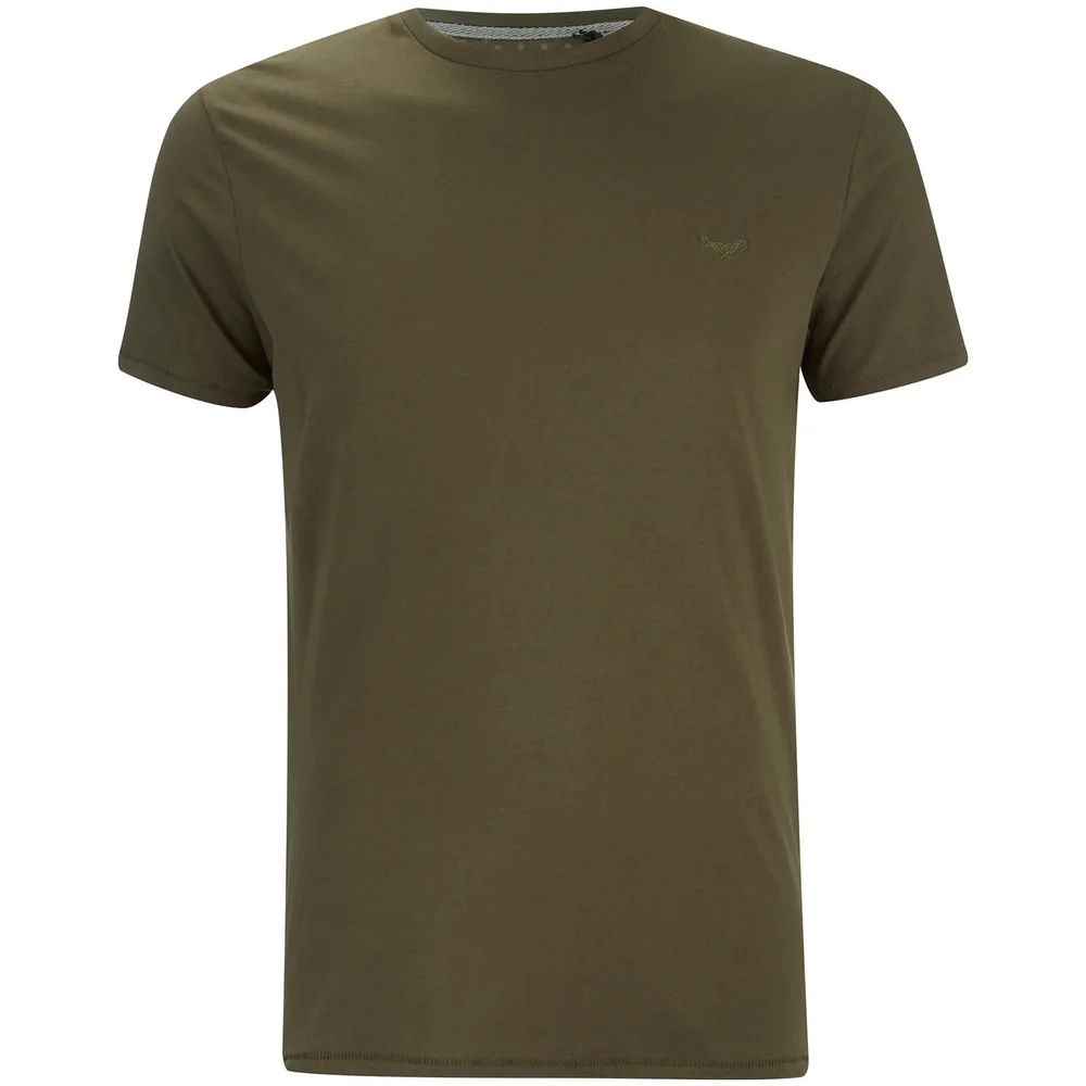 Threadbare Men's William Crew Neck T-Shirt - Khaki - S - Grün Bild 1