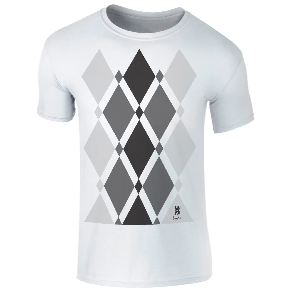 Männer Begbie Grau Pattern T-Shirt - Weiß - S - Weiß Bild 1