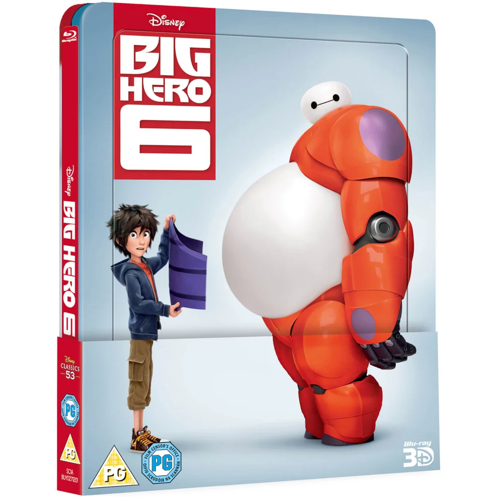 Baymax – Riesiges Robowabohu 3D (enthält 2D Version) Zavvi Exclusive Lenticuläre Ausgabe Steelbook Bild 1
