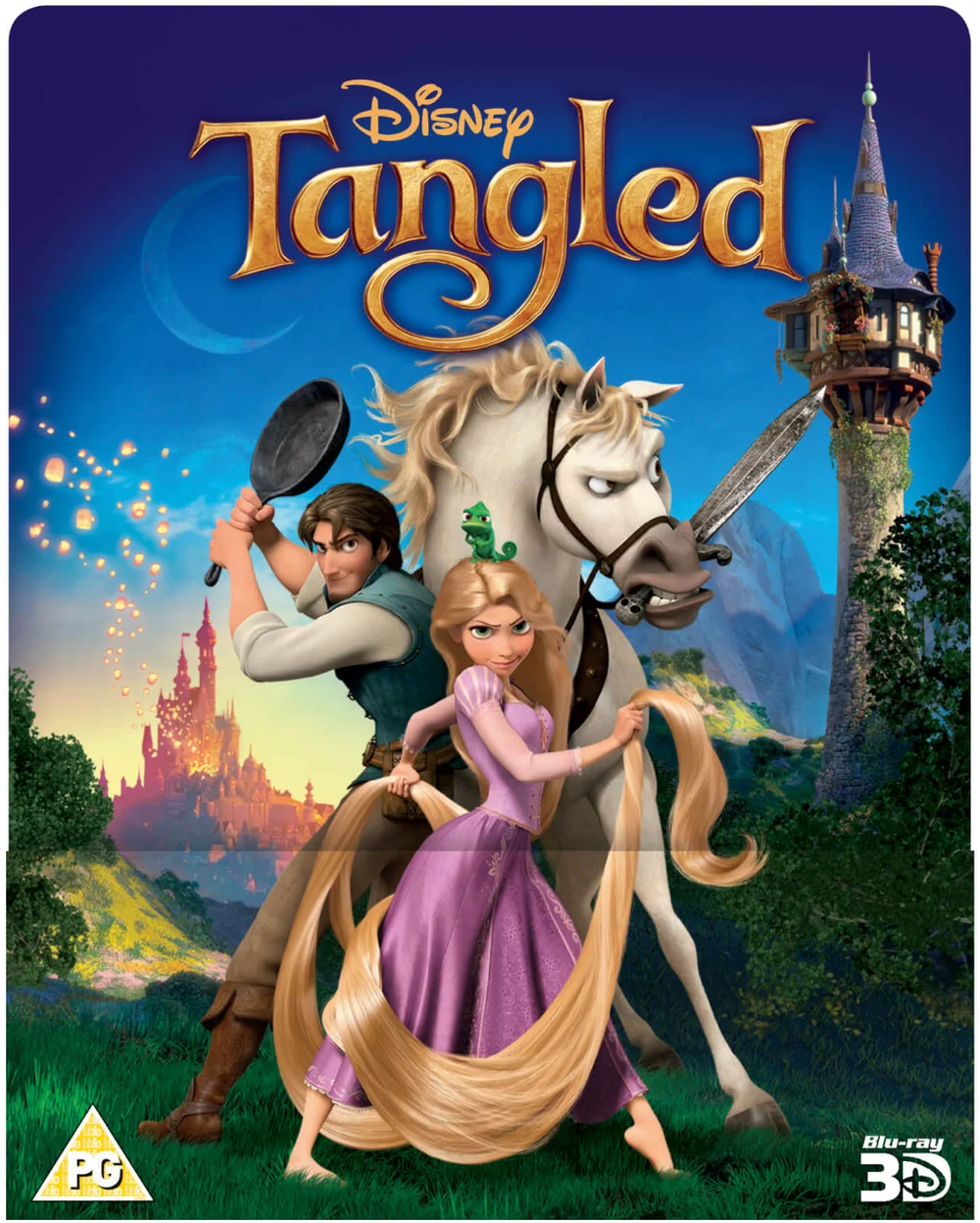 Rapunzel - Neu verföhnt 3D (Inklusive 2D Version) - Zavvi UK Exklusive Lentikular Steelbook Edition Bild 1