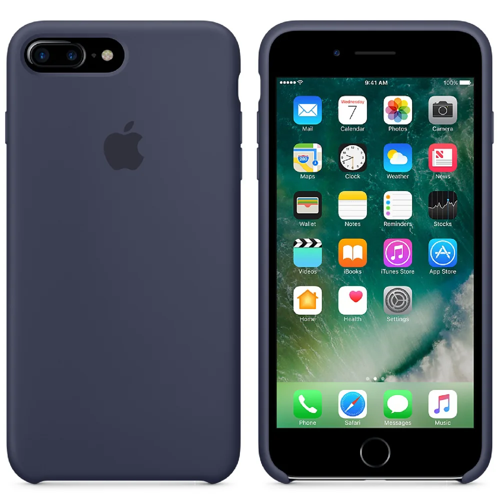Apple iPhone 7 Plus Silicone Case - Midnight Blue Bild 1