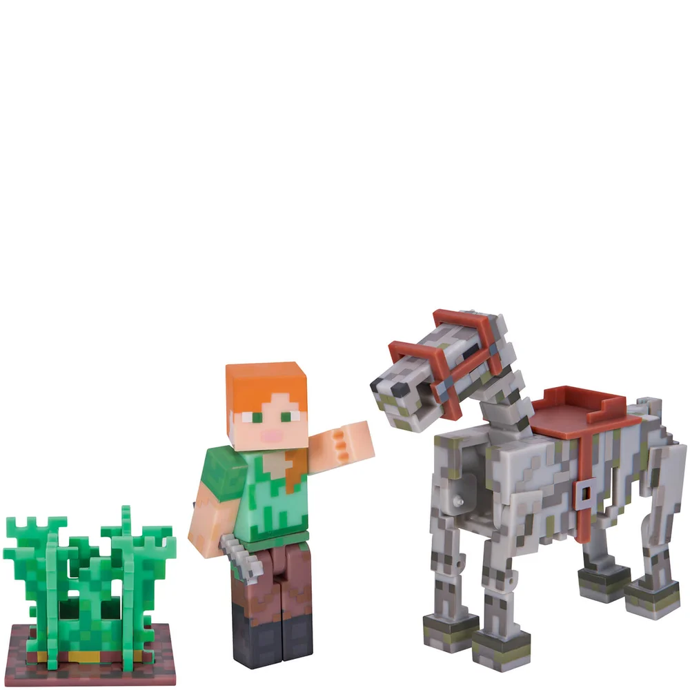 Minecraft Alex and Skeleton Horse Pack Bild 1