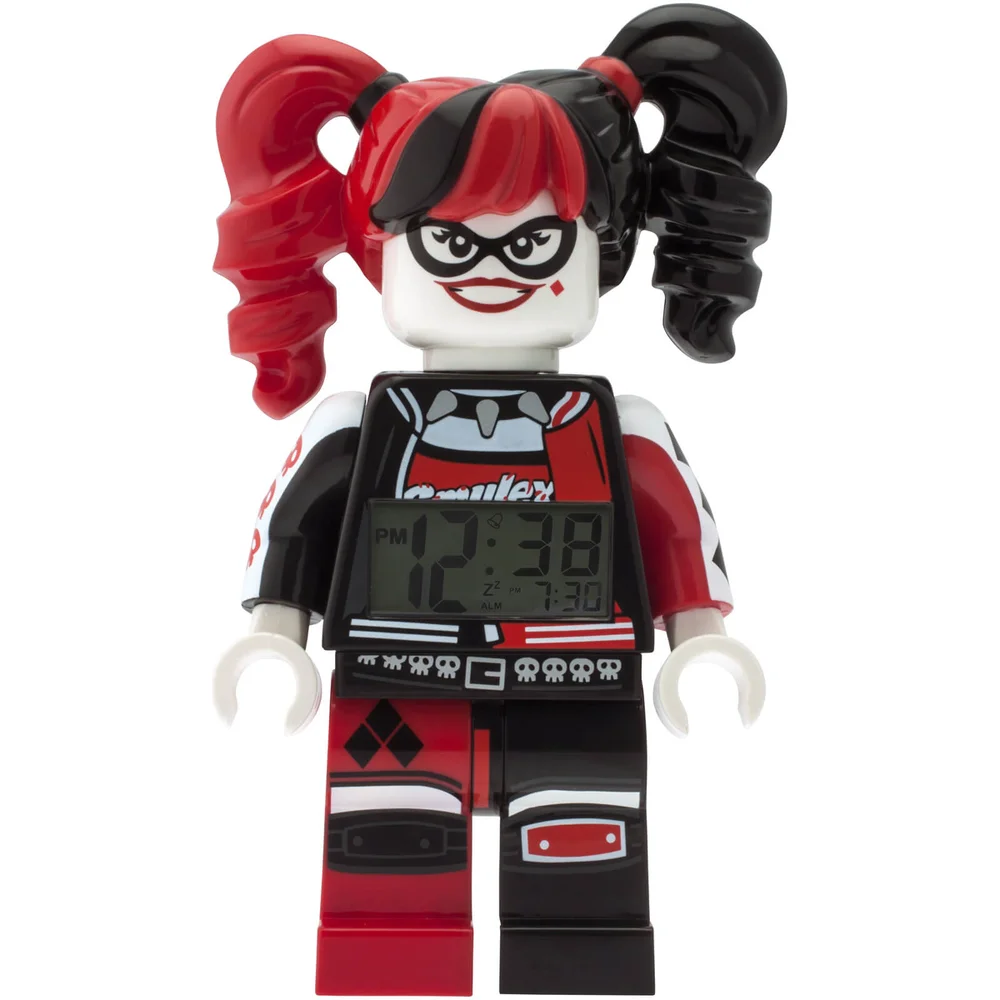 THE LEGO® BATMAN MOVIE Harley Quinn™ Minifiguren-Uhr mit Wecker Bild 1