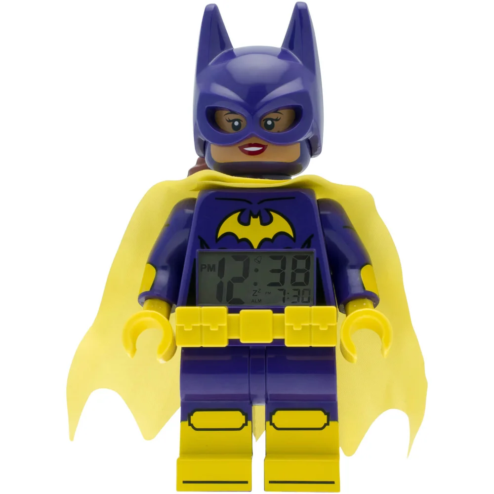 THE LEGO® BATMAN MOVIE Batgirl™ Minifiguren-Uhr mit Wecker Bild 1