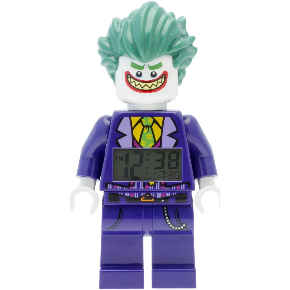 THE LEGO® BATMAN MOVIE Joker™ Minifiguren-Uhr mit Wecker Bild 1