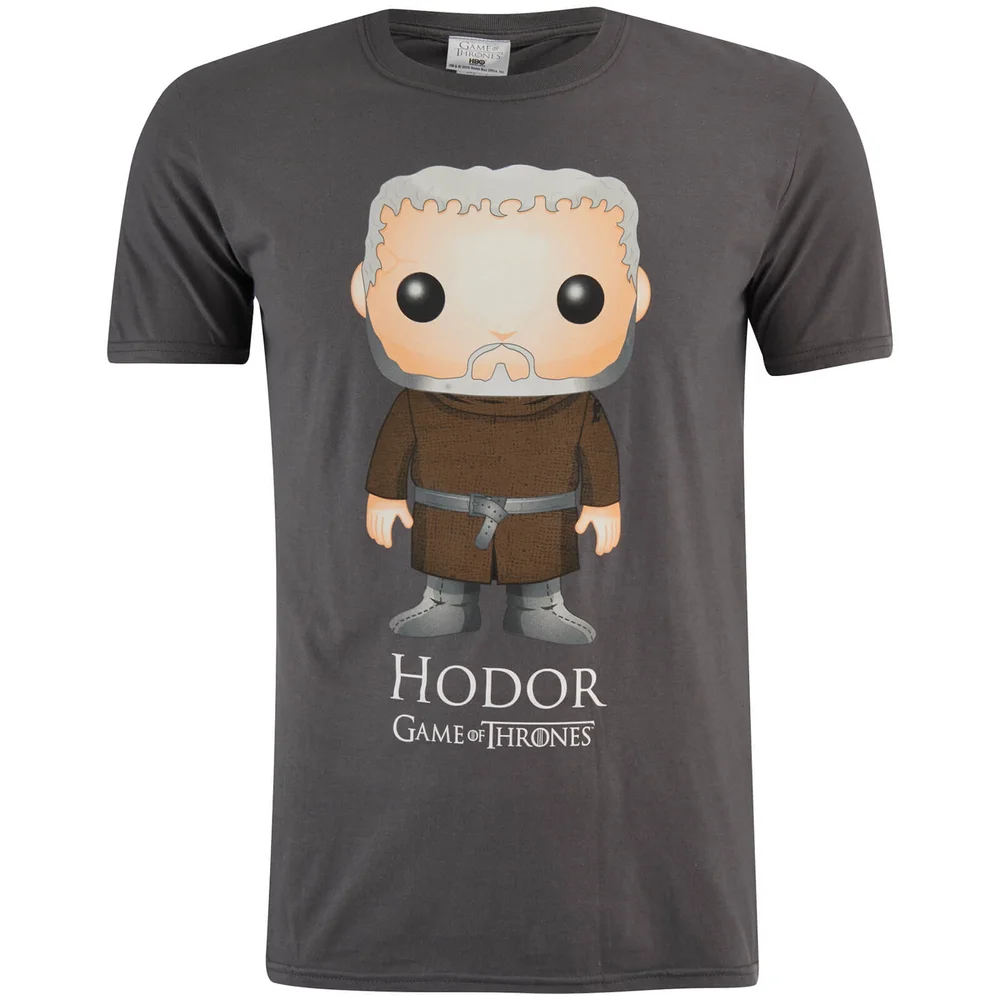 Game of Thrones Männer Hodor Funko T-Shirt - Grau - S - Grau Bild 1