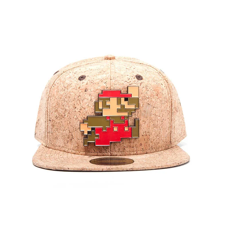 Nintendo Super Mario Super Mario Metal Pixel Snapback Cap - Cork Bild 1