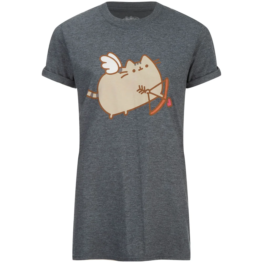 Pusheen Wo Love Cat Männer T-Shirt - Grau - UK 8 - Grau Bild 1