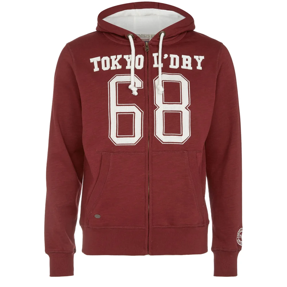 Tokyo Laundry Men's Goodlow Zip Through Hoody - Oxblood Red - S - Bordeauxrot Bild 1