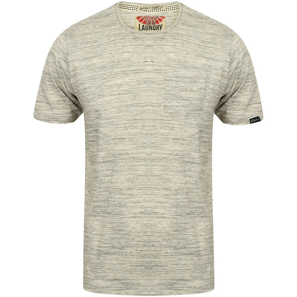 Tokyo Laundry Men's Textured Grotto T-Shirt - Grey Marl - S - Grau Bild 1