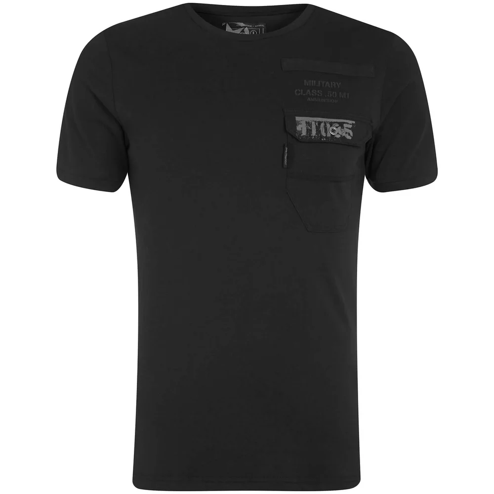 Dissident Men's Millcare Pocket T-Shirt - Black - S - Schwarz Bild 1