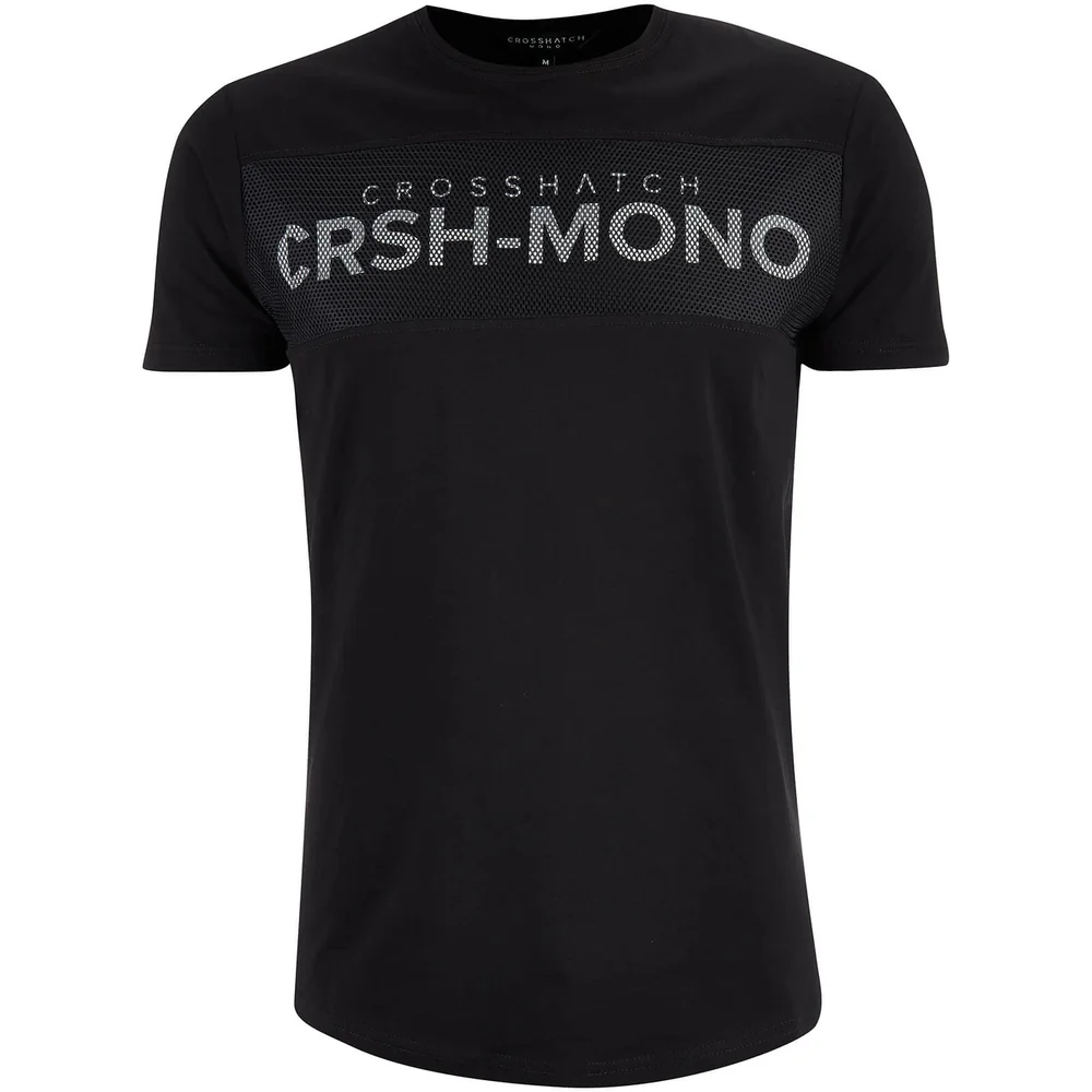 Crosshatch Men's Maffle T-Shirt - Black - S - Schwarz Bild 1