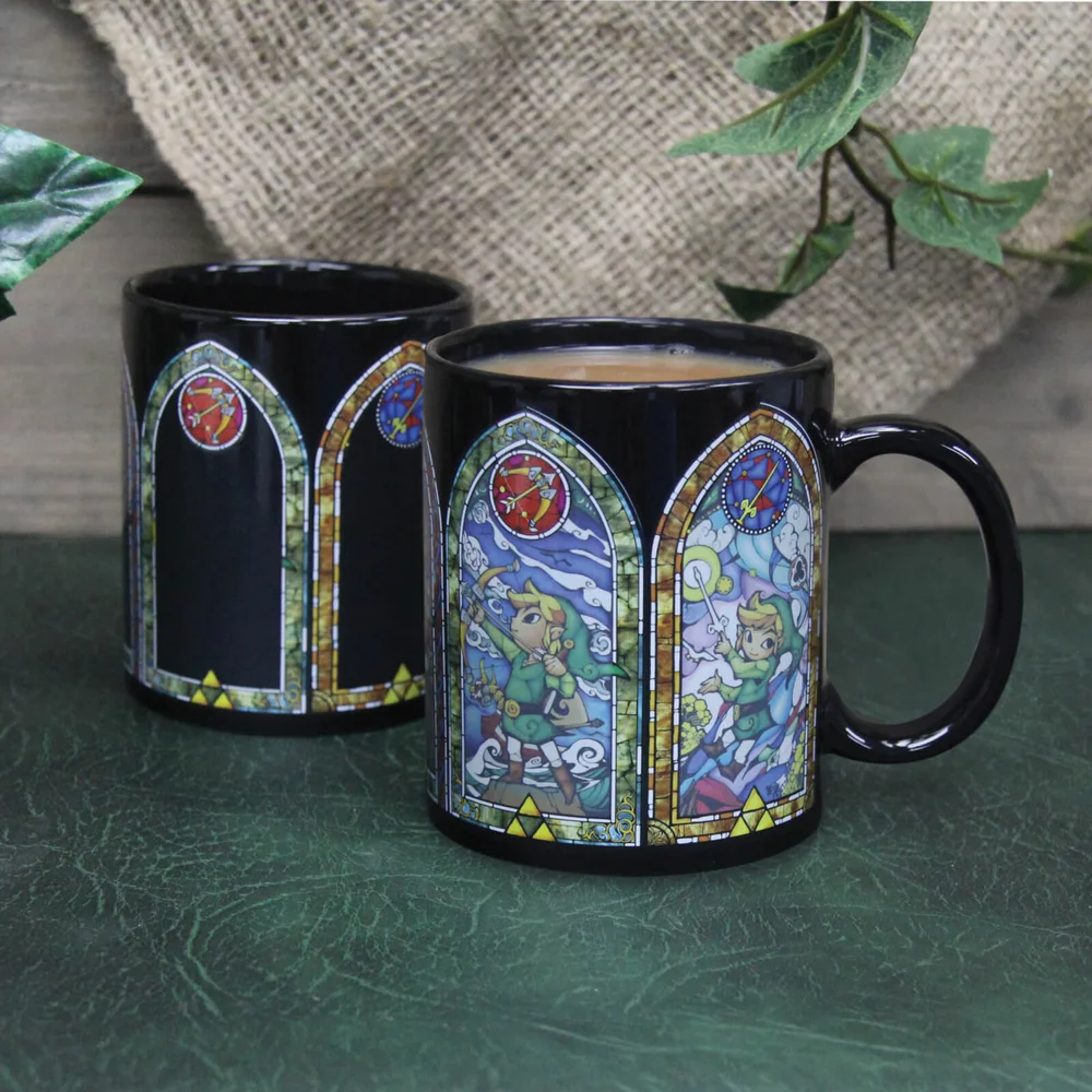 The Legend of Zelda: Wind Waker Links Tasse mit Thermoeffekt – Schwarz Bild 1