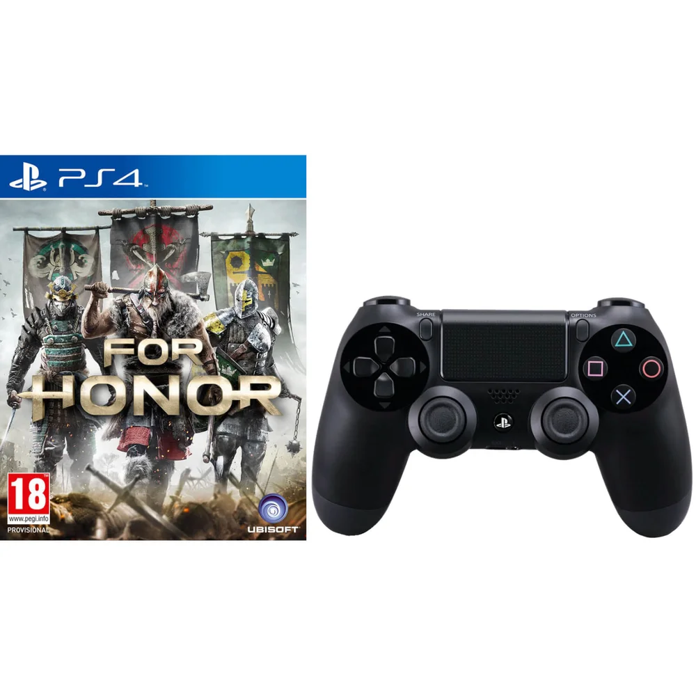 For Honor with Sony PlayStation 4 DualShock 4 Controller Black Bild 1
