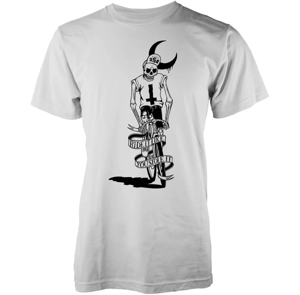 Abandon Ship Männer Ride It Like You Stole It T-Shirt - Weiß - S - Weiß Bild 1