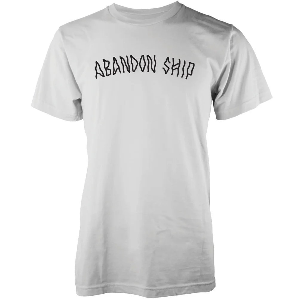 Abandon Ship Männer Scribble Logo T-Shirt - Weiß - S - Weiß Bild 1