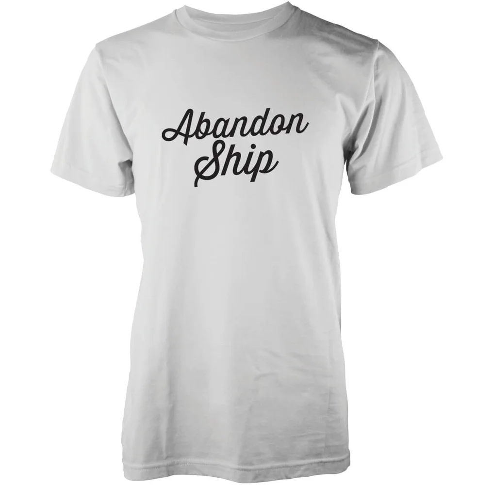 Abandon Ship Männer Classic Logo T-Shirt - Weiß - S - Weiß Bild 1
