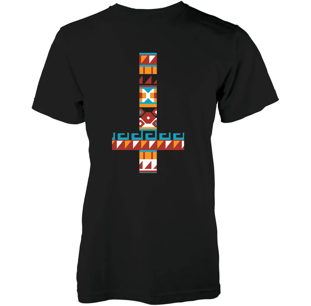 Abandon Ship Männer Aztec Cross T-Shirt - Schwarz - S - Schwarz Bild 1