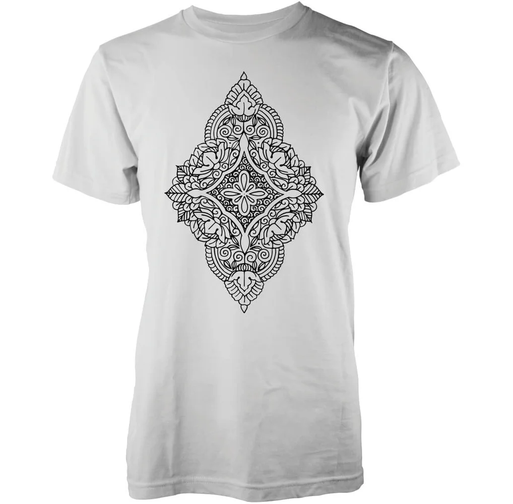 Abandon Ship Männer Floral Diamond T-Shirt - Weiß - S - Weiß Bild 1
