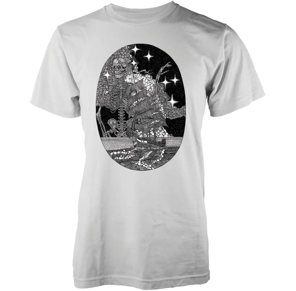Abandon Ship Männer Skeleton At Sea T-Shirt - Weiß - S - Weiß Bild 1